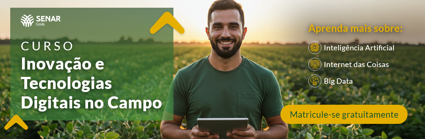 banner do curso Inovação e Tecnologias Digitais no Campo